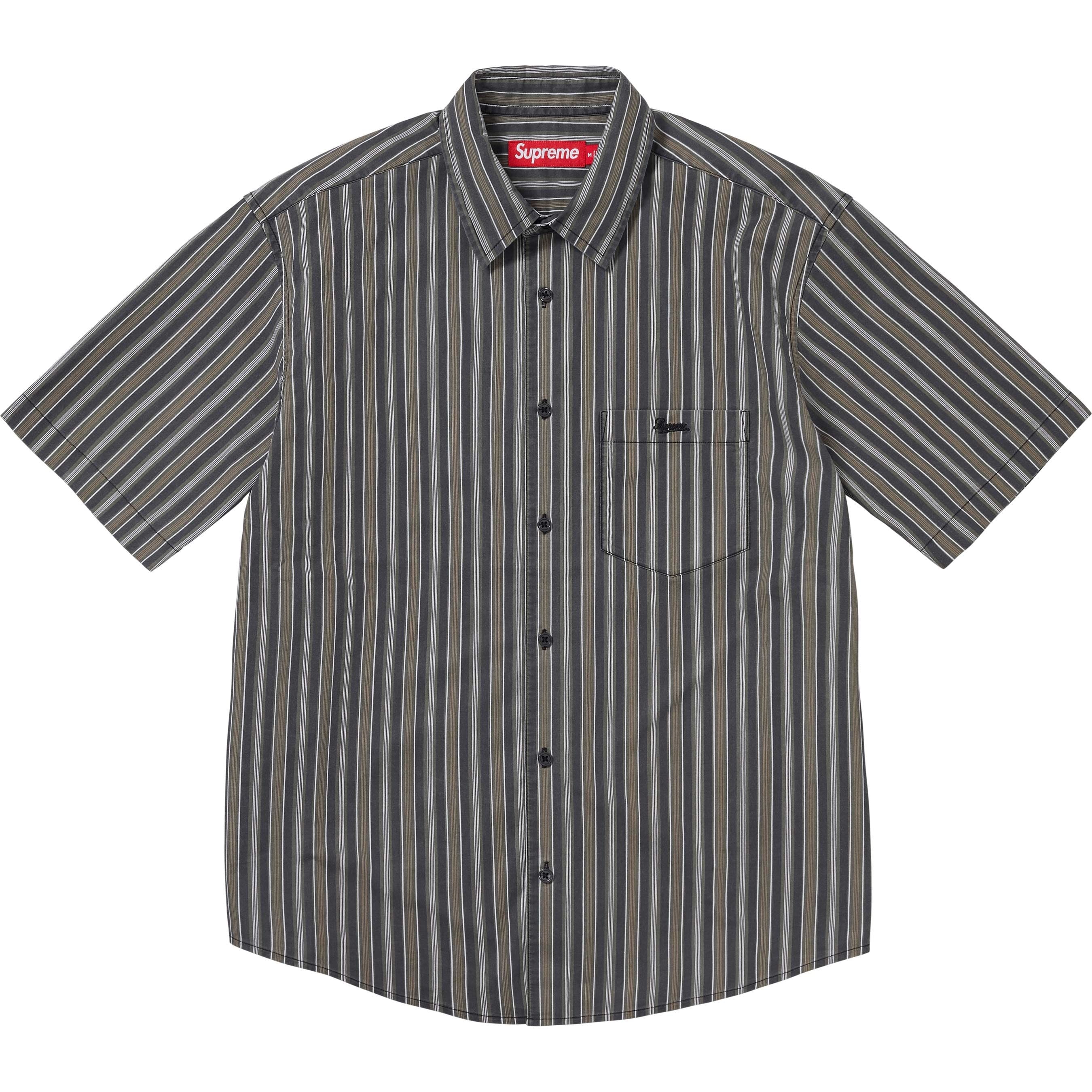 Loose Fit Multi Stripe S/S Shirt view 7